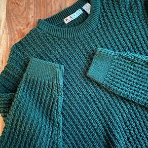 Basix Vintage Evergreen Knit Sweater